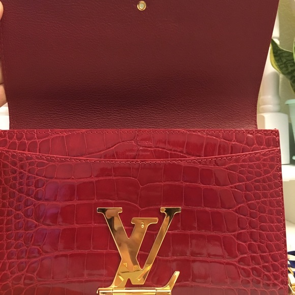 Auth rare Louis Vuitton Louise alligator exotic - Picture 4 of 8